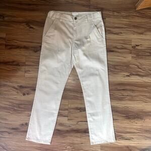 5/$25 Cat & Jack Cream Khaki Chino Pants Casual Straight Leg Trousers Size 16